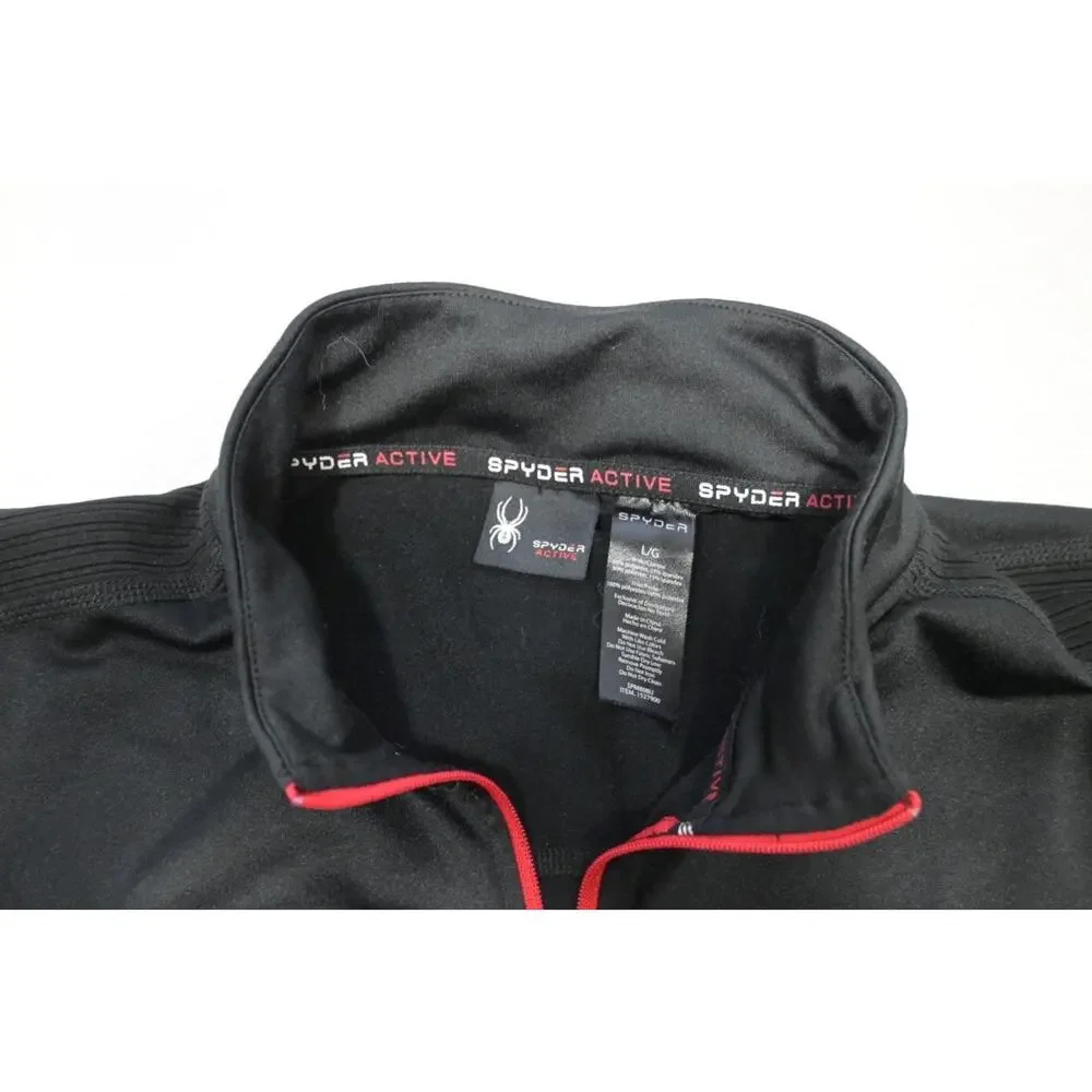 Spyder Fleece Athletic Jacket‎ 1/4 Zip Performance Long Sleeve Mens Size XL
